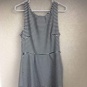 Merona black striped dress